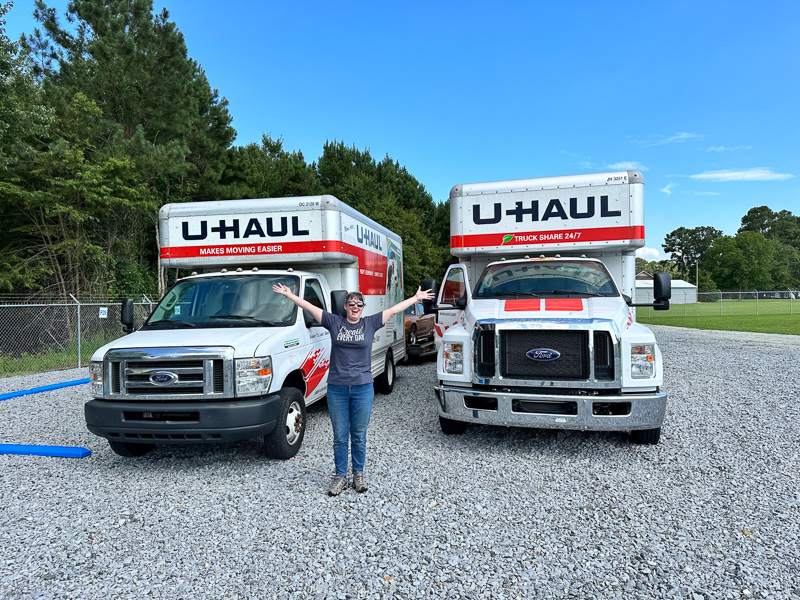 Life-changing year, me and our two unhaul trucks